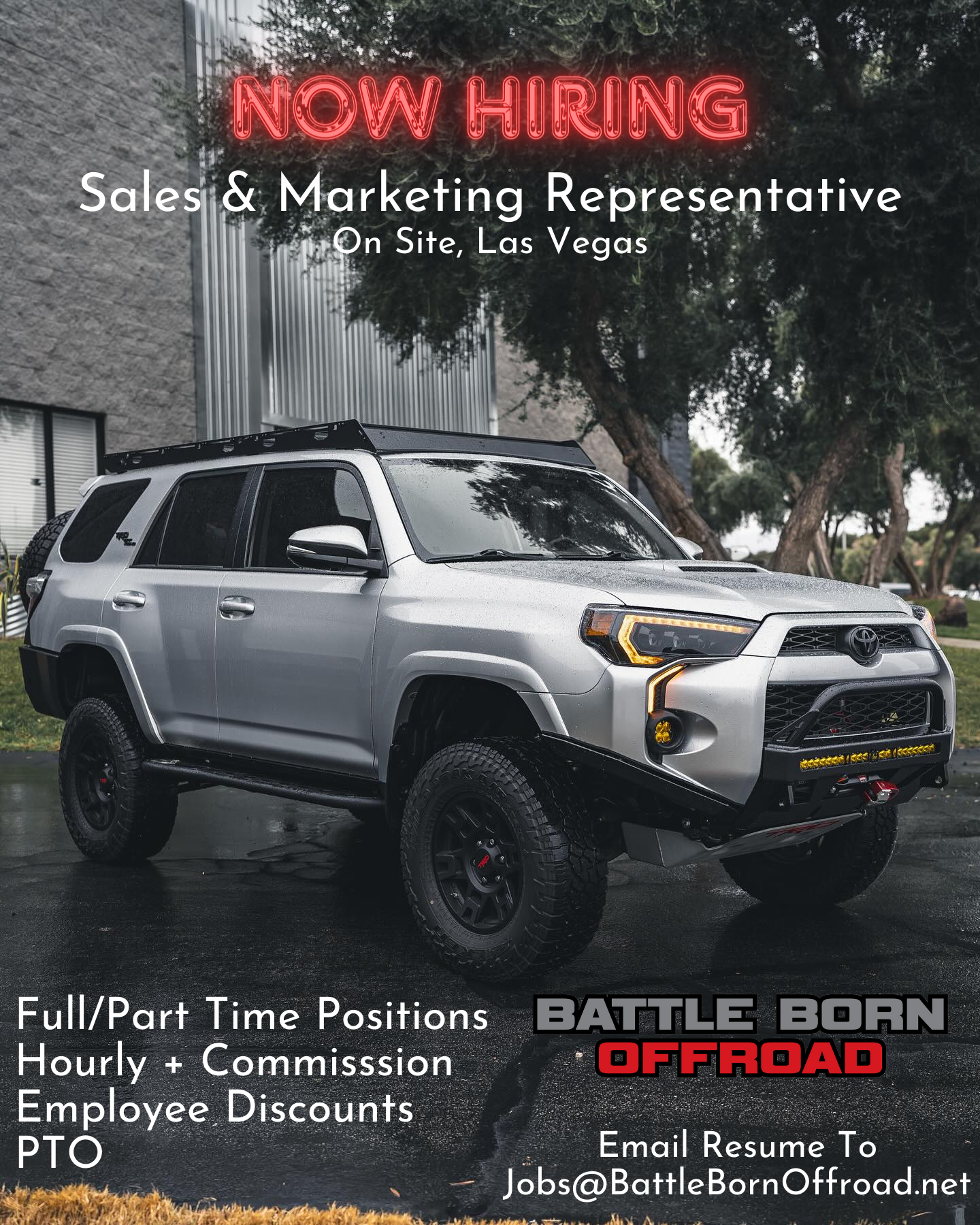 Now Hiring! Sales Reps. Wanted.