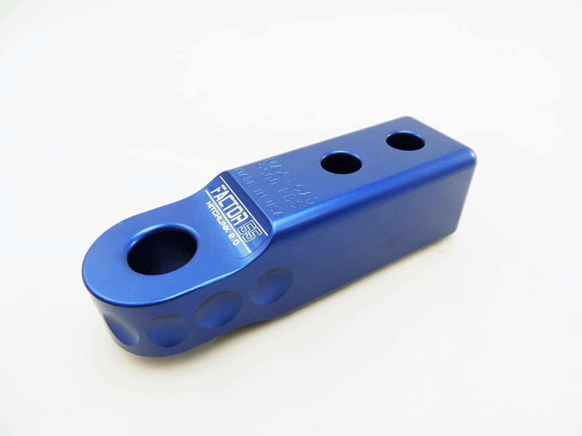HitchLink 1.25-2.5 Reciever Shackle Mount 1.25 Inch Receivers Anodized Gray Factor 55