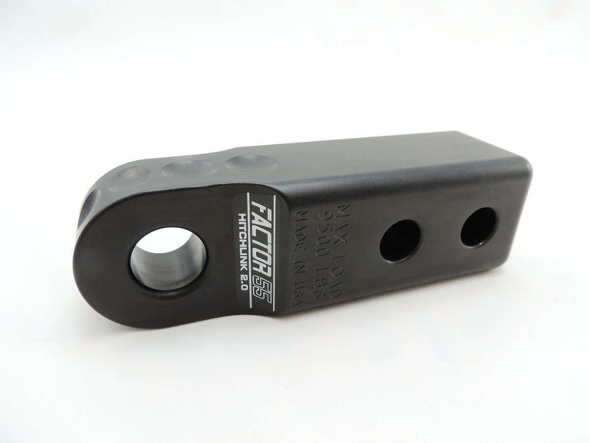 HitchLink 1.25-2.5 Reciever Shackle Mount 1.25 Inch Receivers Anodized Gray Factor 55