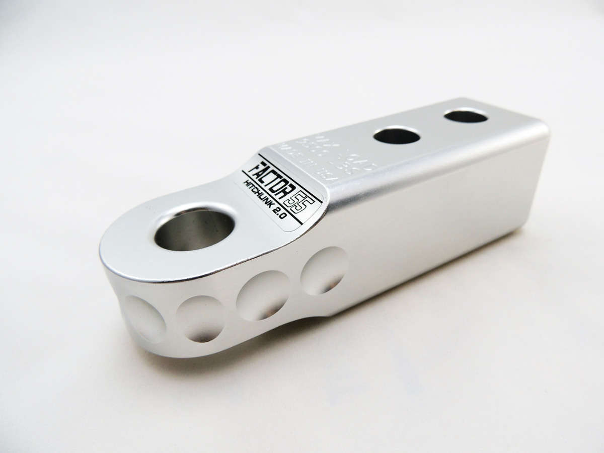 HitchLink 1.25-2.5 Reciever Shackle Mount 1.25 Inch Receivers Anodized Gray Factor 55