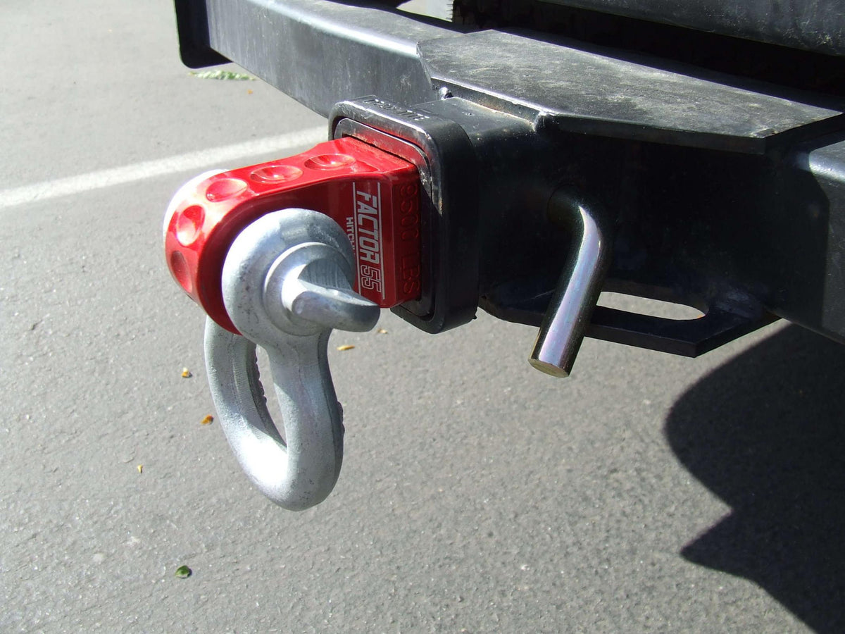 HitchLink 1.25-2.5 Reciever Shackle Mount 1.25 Inch Receivers Anodized Gray Factor 55
