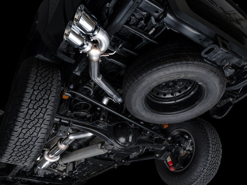 AWE Tuning Exhaust for 4th Gen Toyota Tacoma Dual Chrome Silver Tips