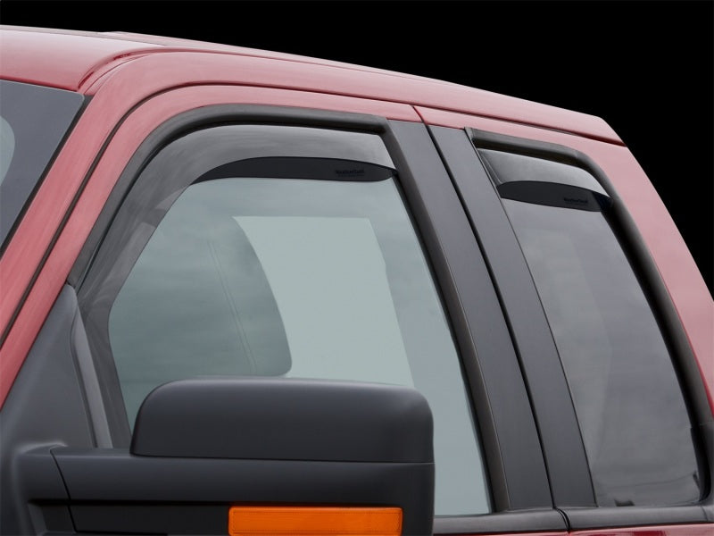WeatherTech 04-08 Ford F150 Super Cab Front & Rear Side Window Deflectors - Dark Smoke