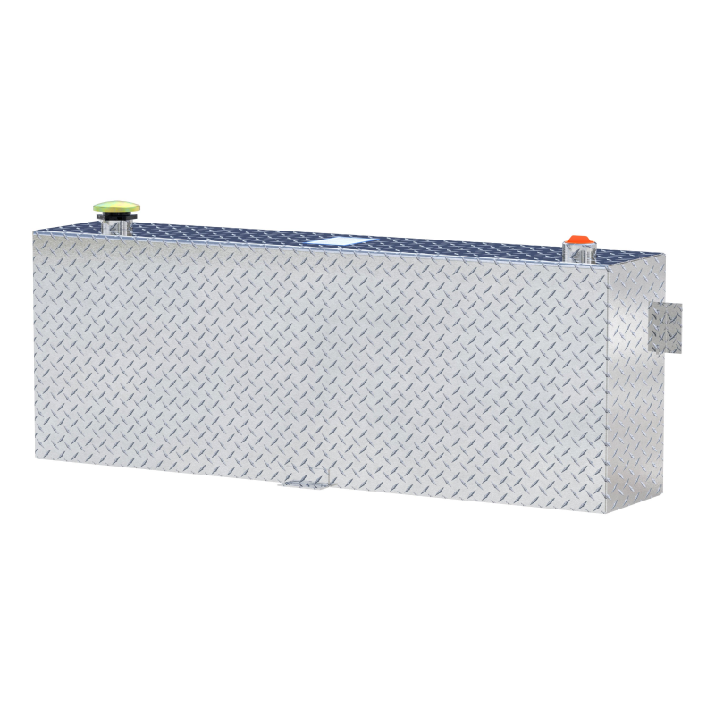 UWS Bright Aluminum 45 Gallon Aluminum Vertical Transfer Tank Model TT-45-R-T-P