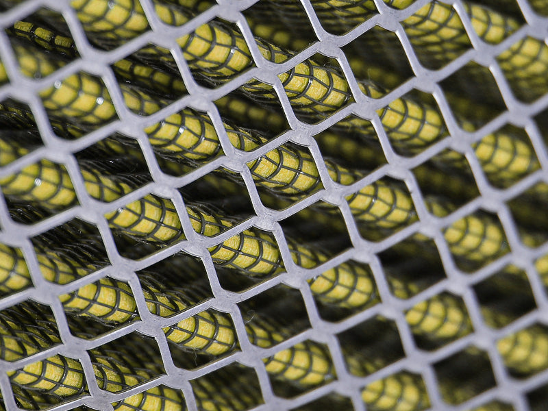 Close-up of aafe Magnum FORCE replacement air filter featuring expanded metal design for enhanced airflow and filtration.