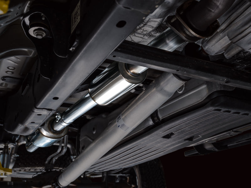 AWE Tuning 2021+ Ford F150 Tremor w/ Bumper Cutouts 0FG Resonated Cat-Back w/ Chrome Silver Tips