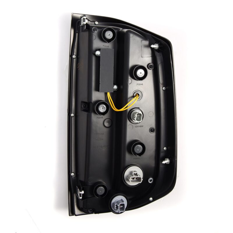 AlphaRex LUXX LED taillight for 14-21 Toyota Tundra in black, featuring sequential signals and active lighting.