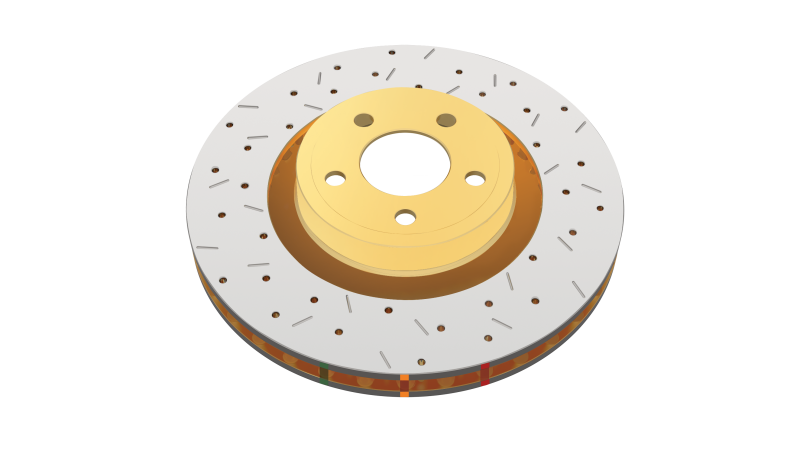 DBA 93-99 Land Rover Defender 110 Front 4000 Series Drilled & Slotted Rotor