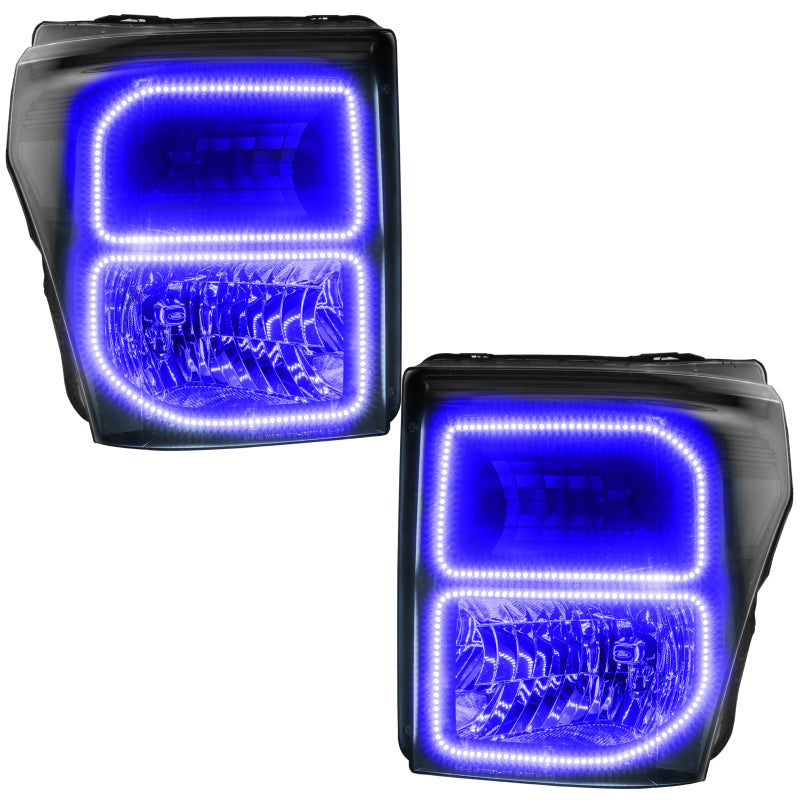 Oracle 11-16 Ford F250/350 LED HL - Black - ColorSHIFT w/ Simple Controller