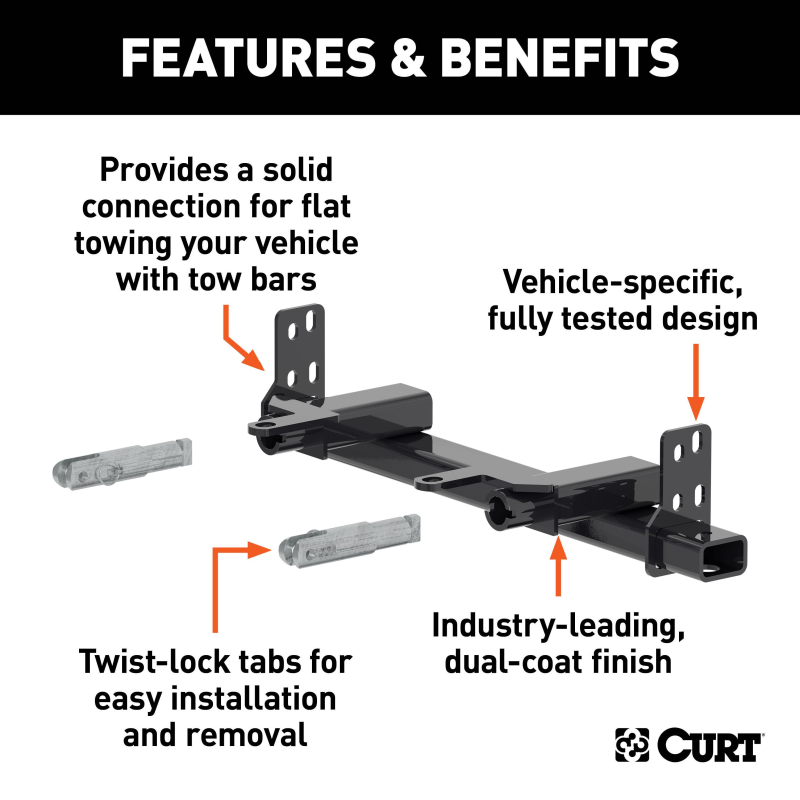 CURT Custom Tow Bar Base Plate, Select Chevrolet Suburban, Tahoe, GMC Yukon, XL Model 70145