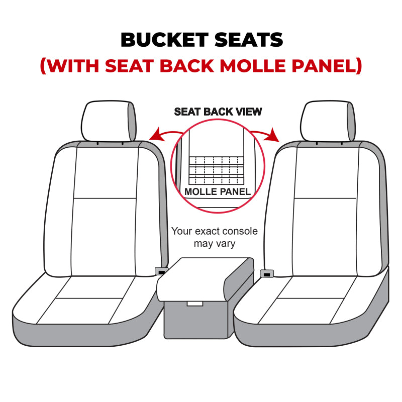 Covercraft 21-24 Ford Bronco Polycotton SeatSaver Custom Front Row Seat Covers - Misty Grey