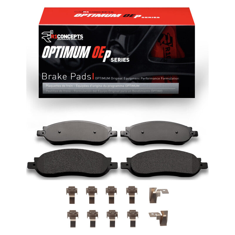 R1 05-07 Ford F-250 2WD (Super Duty) Rear Optimum OE Pads & Hardware Kit