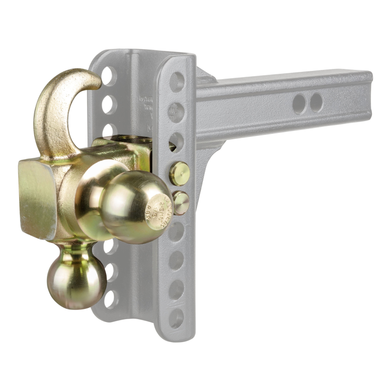 CURT Replacement Hook & Step Dual-Ball for Adjustable Channel Mount (Fits 45904) Model 45924
