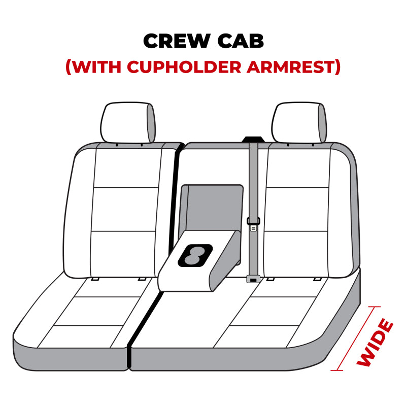 Covercraft 07-13 GMC Sierra Waterproof Polyester SeatSaver Custom Second Row Seat Covers - Taupe