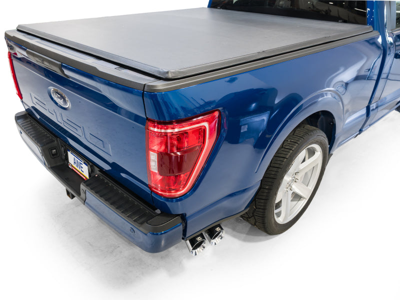 AWE Tuning 21-25 Ford F150 (14th Gen Reg Cab) Cat-Back Exhaust - 4.5in Dual Side Exit Chrome Tips