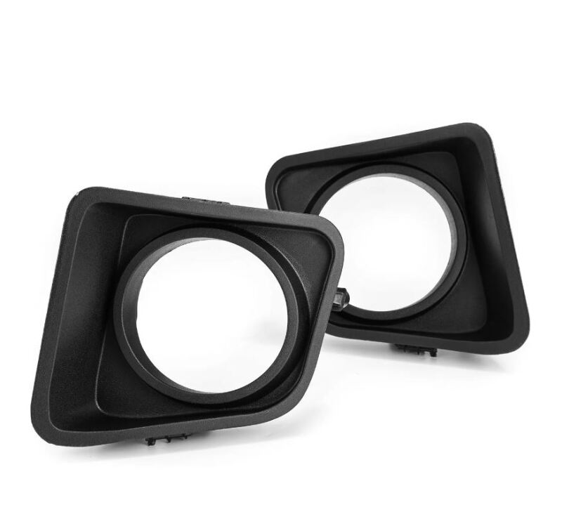 AlphaRex bezel and wiring kit for 2009-2012 Toyota RAV4, designed for fog light installation without fog lights included.