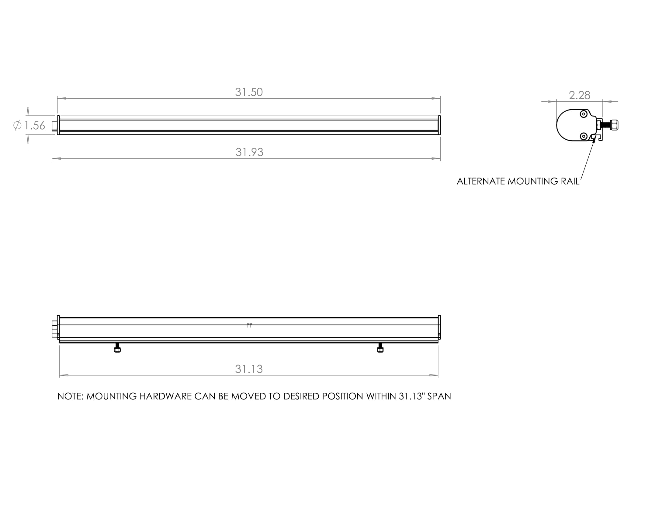 RTL-S, 30" Light Bar