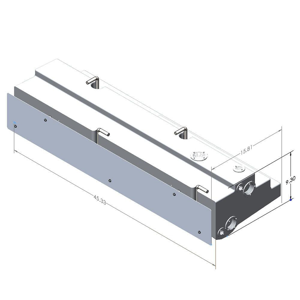 16 Gallon Passenger Side Undercarriage Fresh Water Tank 07-25 Mercedes Sprinter 144" & 170"