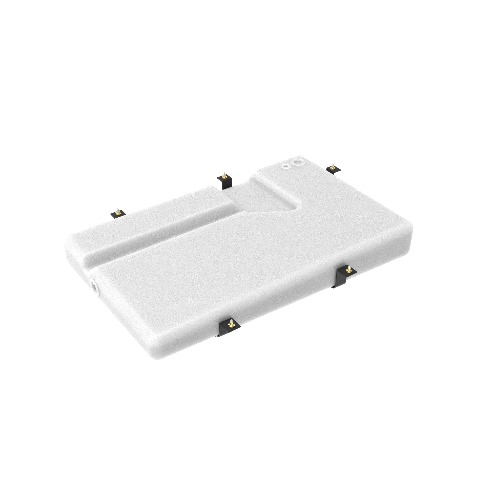 36-gallon undercarriage fresh/grey water tank for Ford 2013-2025 and Dodge Ram Promaster 2500, 3500 models.