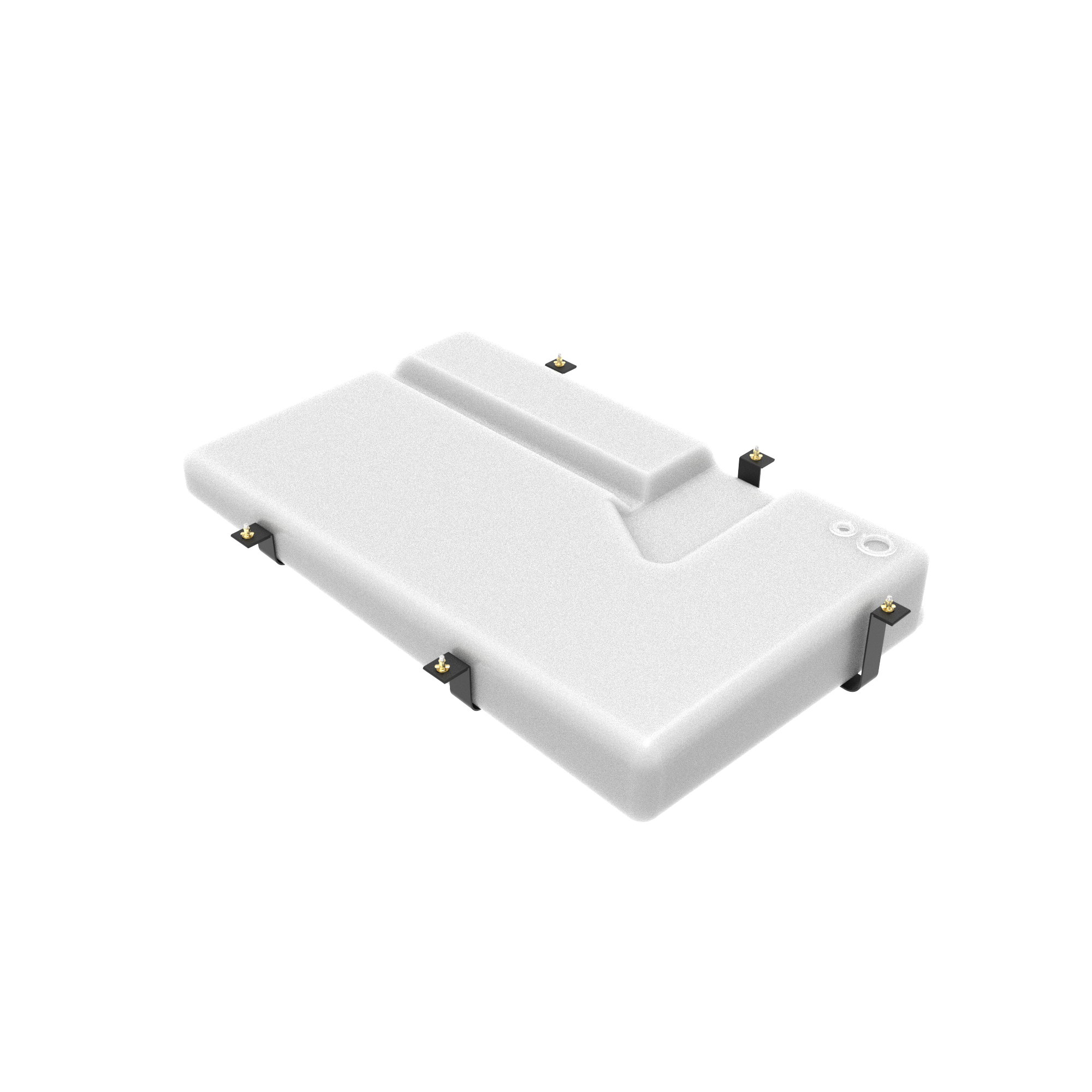 36-gallon undercarriage fresh/grey water tank for Ford 2013-2025 and Dodge/Ram Promaster 2500, 3500 models.