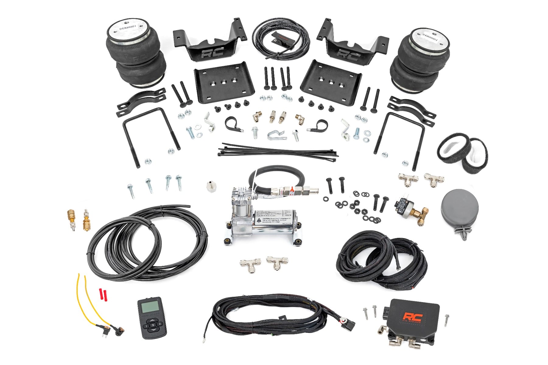 Air Spring Kit w/compressor Wireless Controller Silverado/Sierra 1500 (07-18 & Classic) Rough Country