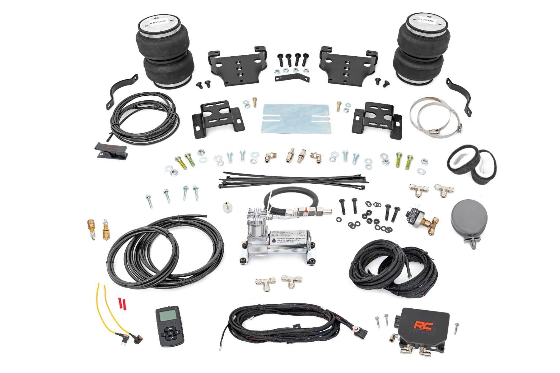 Air Spring Kit w/compressor Wireless Controller 0-6 Inch Lift Silverado/Sierra 2500HD (01-10) Rough Country
