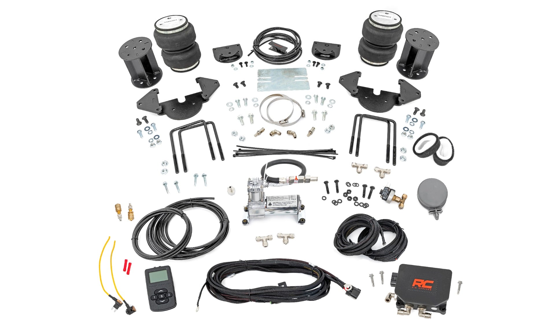 Air Spring Kit w/compressor Wireless Controller Silverado/Sierra 1500 (19-26) Rough Country