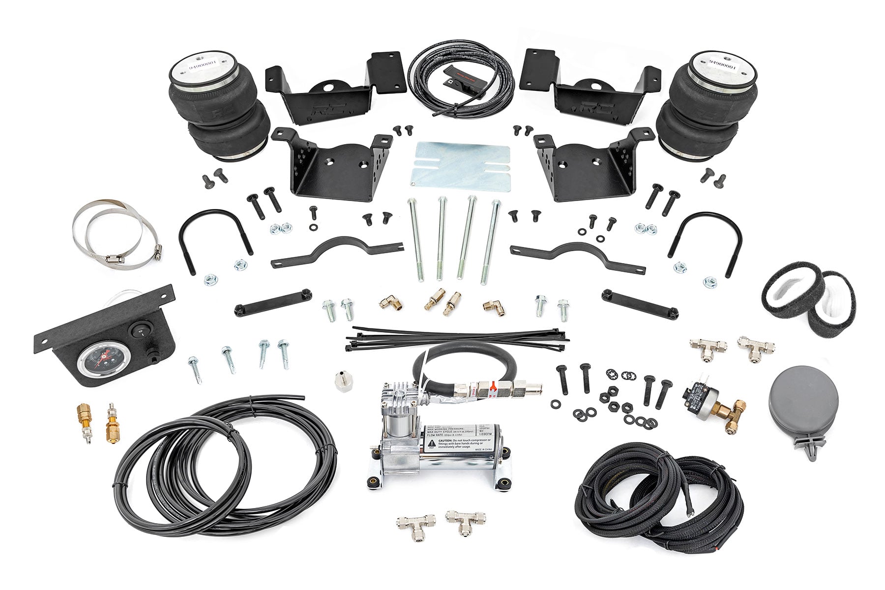 Air Spring Kit w/compressor Silverado/Sierra 2500HD/3500HD (20-26) Rough Country