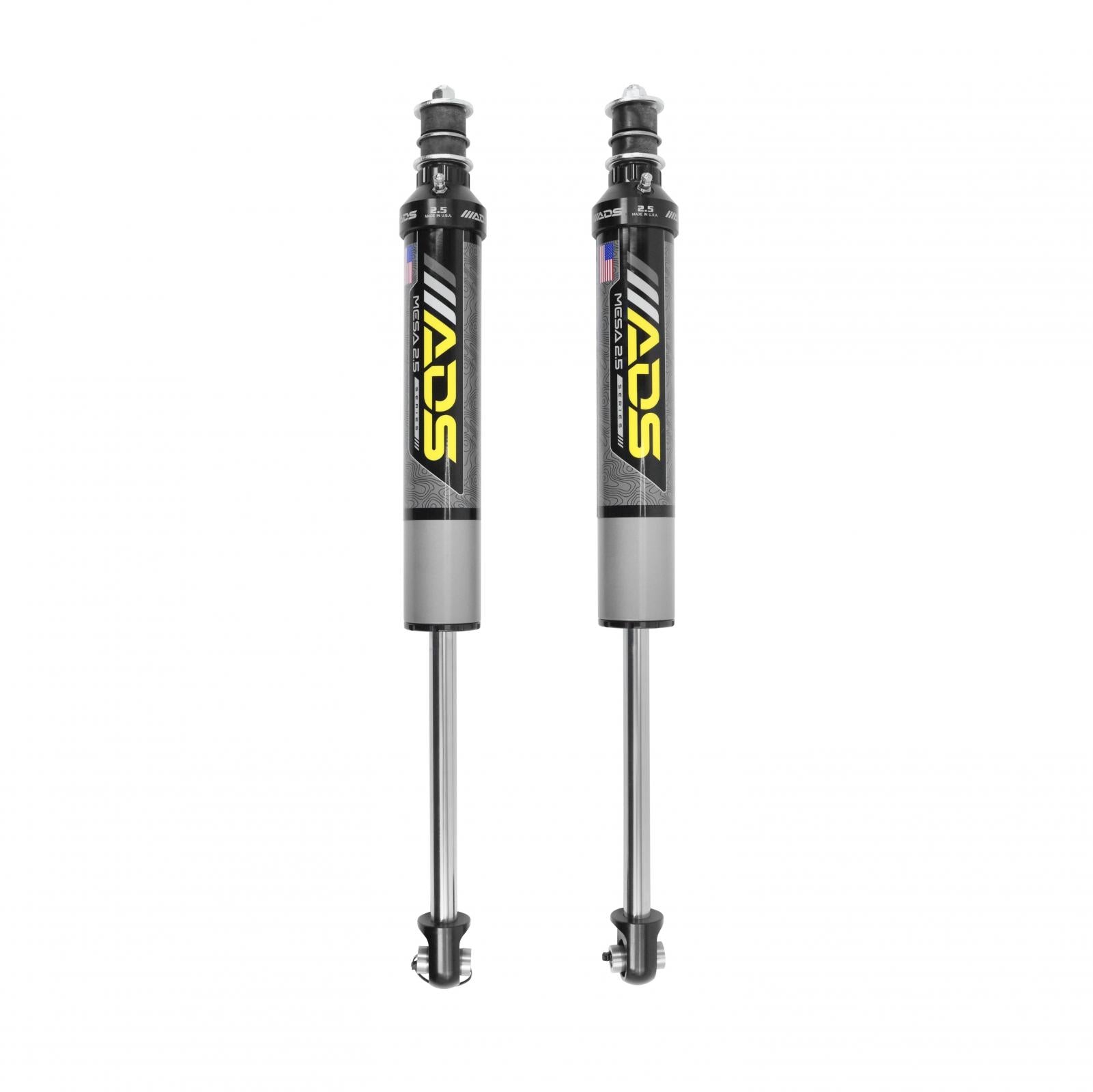 2005-2022 Ford F-250 Super Duty 2005-2022 Ford F-350 Super Duty Mesa 2.5 inch Shocks Front 17.41 Inch Collapsed 26.91 Inch Extended ADS Shocks