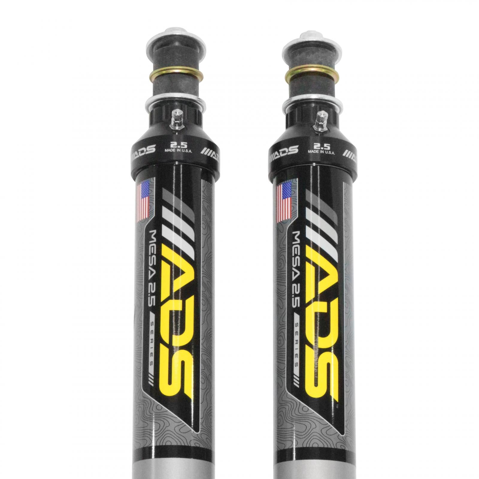 2014-2024 Ram 2500 2013-2024 Ram 3500 Mesa 2.5 inch Shocks Front 16.6 Inch Collapsed 26.1 Inch Extended ADS Shocks
