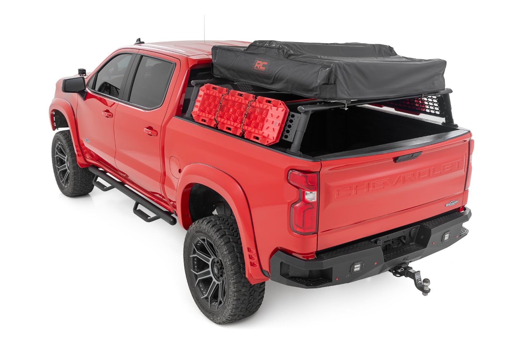 Bed Rack Half Rack Aluminum Chevy Silverado 1500 2WD/4WD (2019-2026) Rough Country