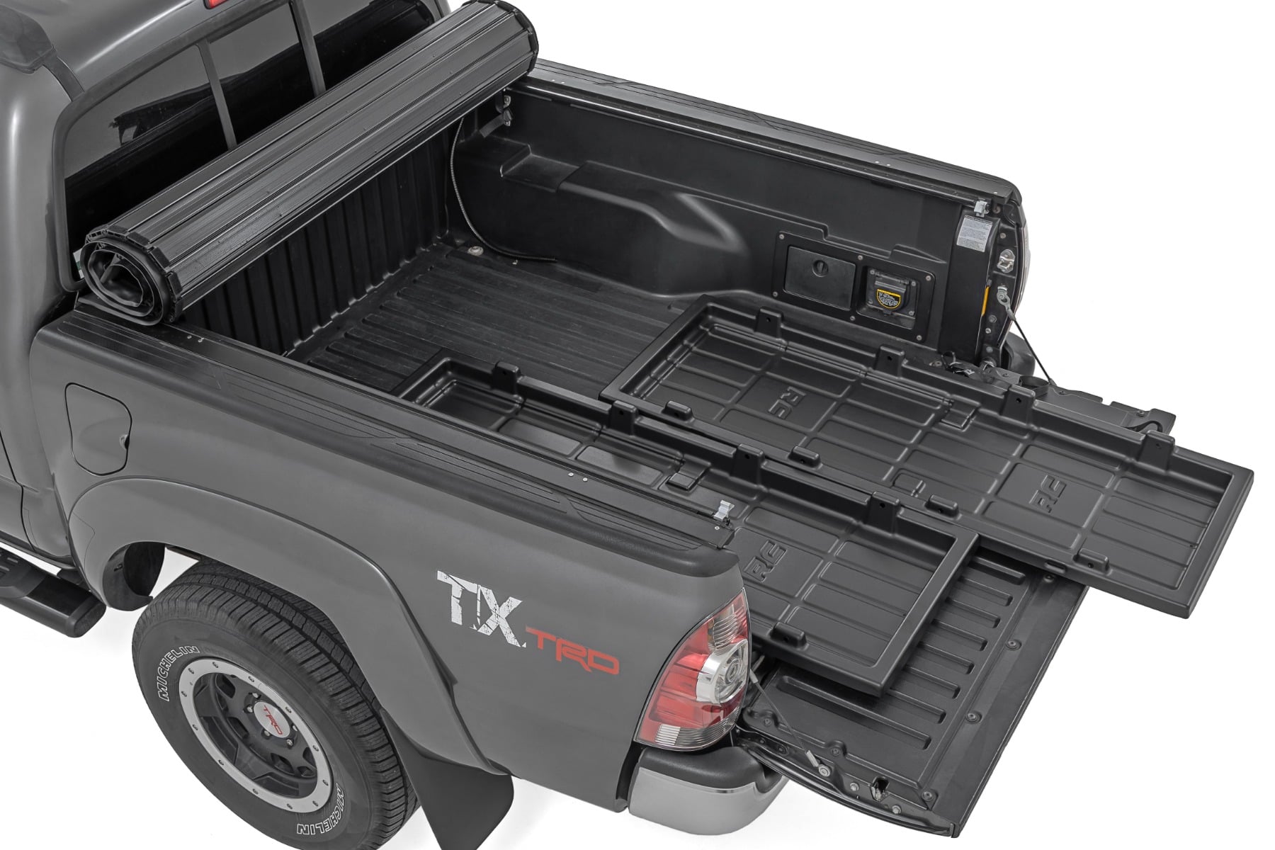 Truck Bed Cargo Storage Tray Mid-Size Bed Storage Tray Easy Access Rough Country