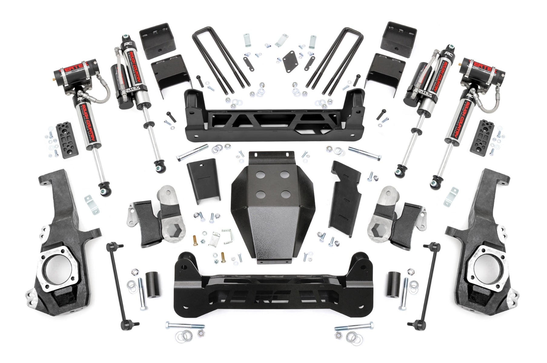 5 Inch Lift Kit NTD Vertex Shocks Silverado/Sierra 2500HD/3500HD (20-26) Rough Country