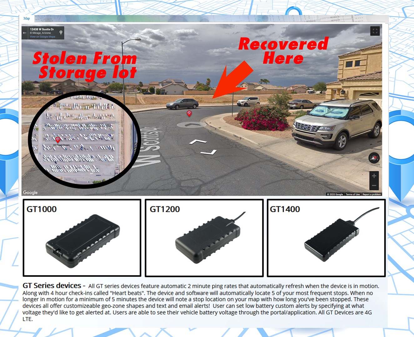 *GT1510-EV - Waterproof IP67 - Wired Device - Best for Harsh Conditions - 1 Year Service Included