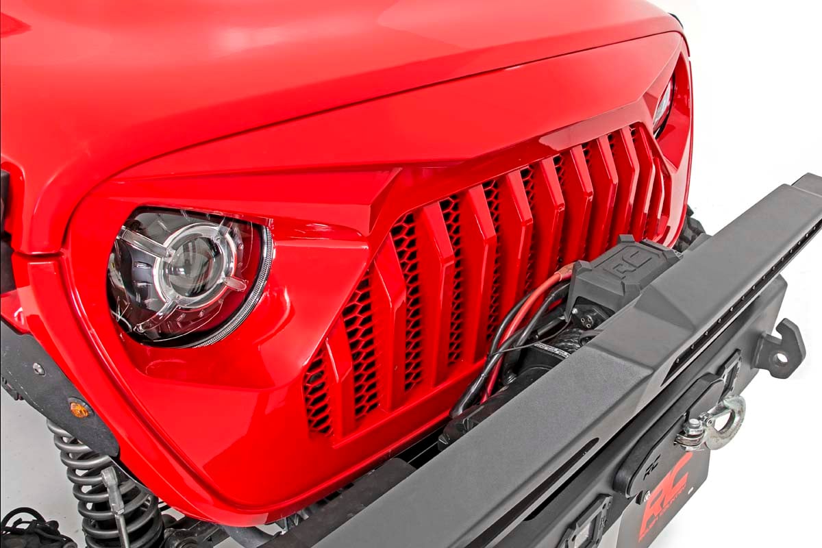 Replacement Grille Angry Eyes Jeep Gladiator JT/Wrangler JL 4WD (18-26) Rough Country