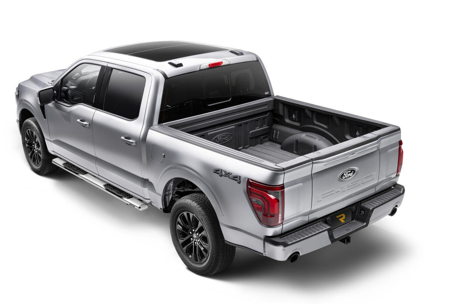5 Inch 1000 Series Side Steps with Mounting Brackets Kit Polished Stainless Steel 2007-2021 Toyota Tundra Go Rhino