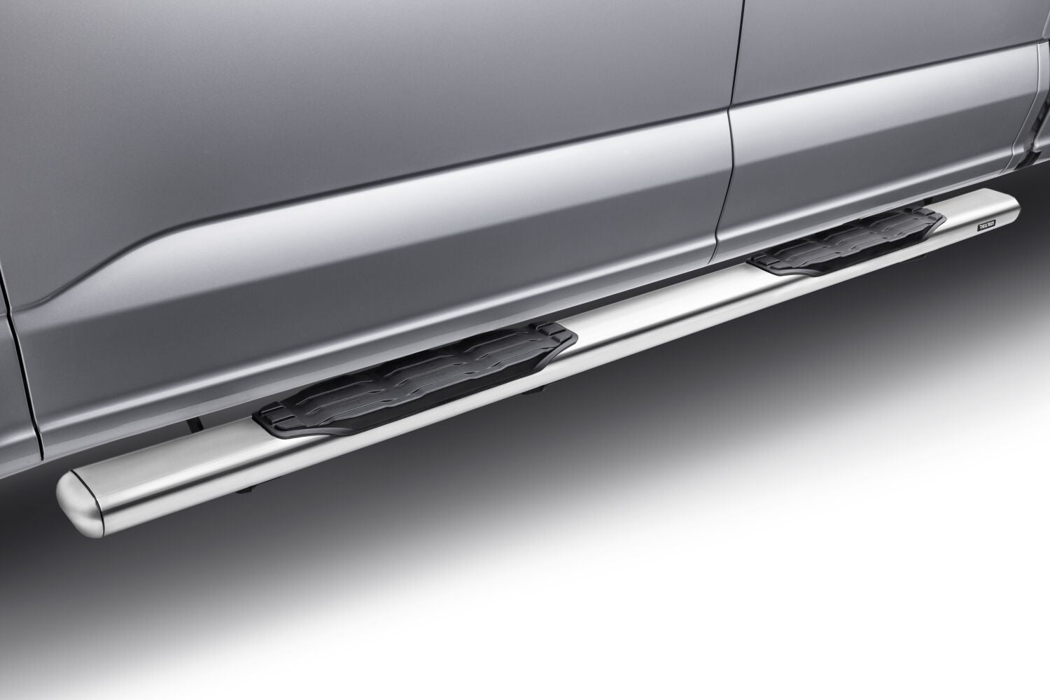 5 Inch 1000 Series Side Steps with Mounting Brackets Kit Polished Stainless Steel 2007-2021 Toyota Tundra Go Rhino