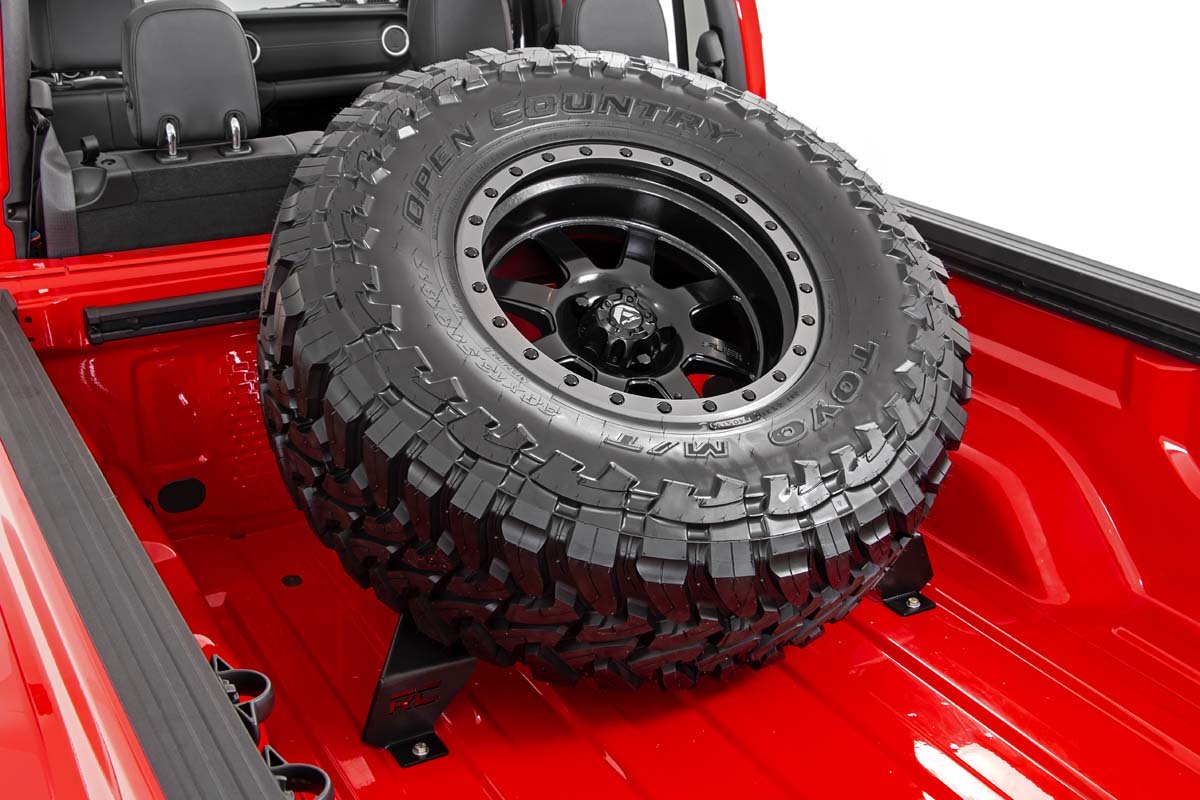 Bed Mounted Tire Carrier 20-Up Jeep Gladiator Rough Country
