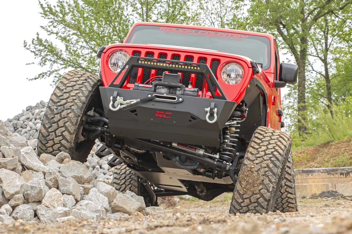 Skid Plate Combo 3.6L Engine T-Case Jeep Wrangler Unlimited (18-19) Rough Country