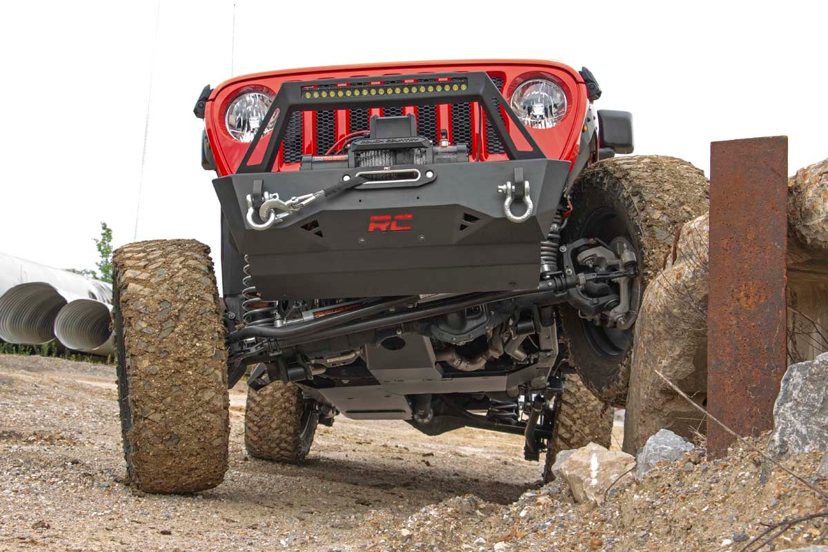 Skid Plate Combo 3.6L Engine T-Case Jeep Wrangler Unlimited (18-19) Rough Country