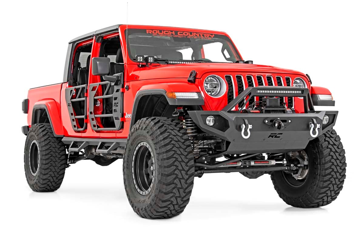 Tubular Doors Front Jeep Gladiator JT/Wrangler JL 4WD (2018-2026) Rough Country