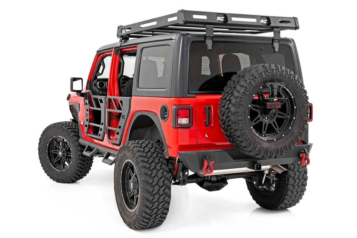 Roof Rack Black Series Lights Jeep Wrangler JL (18-26)/Wrangler Unlimited (18-26) Rough Country