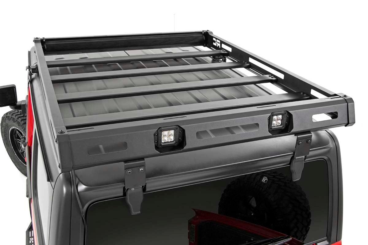 Roof Rack Black Series Lights Jeep Wrangler JL (18-26)/Wrangler Unlimited (18-26) Rough Country