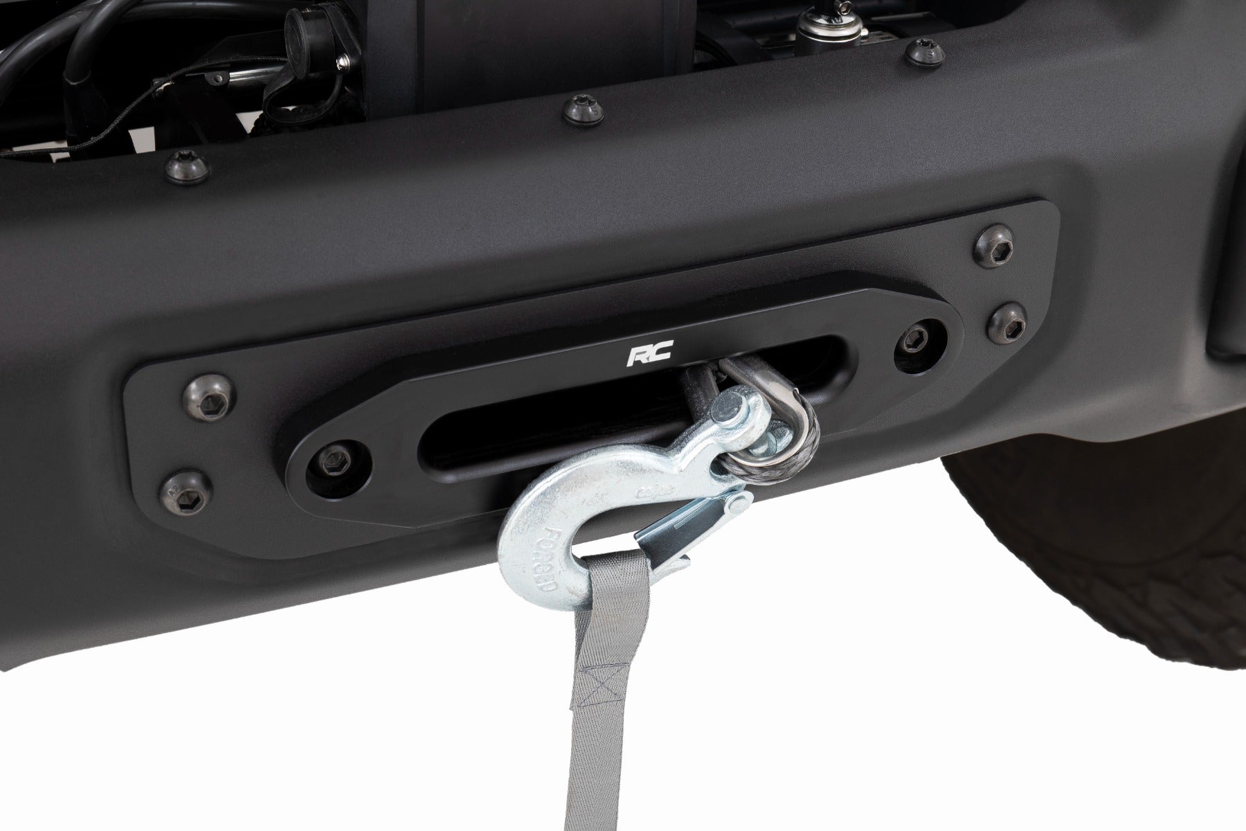 Winch Mounting Plate Modular Steel OE Bumper Jeep Gladiator JT/Wrangler JL (18-26) Rough Country