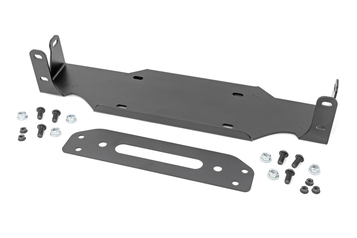 Winch Mounting Plate Modular Steel OE Bumper Jeep Gladiator JT/Wrangler JL (18-26) Rough Country