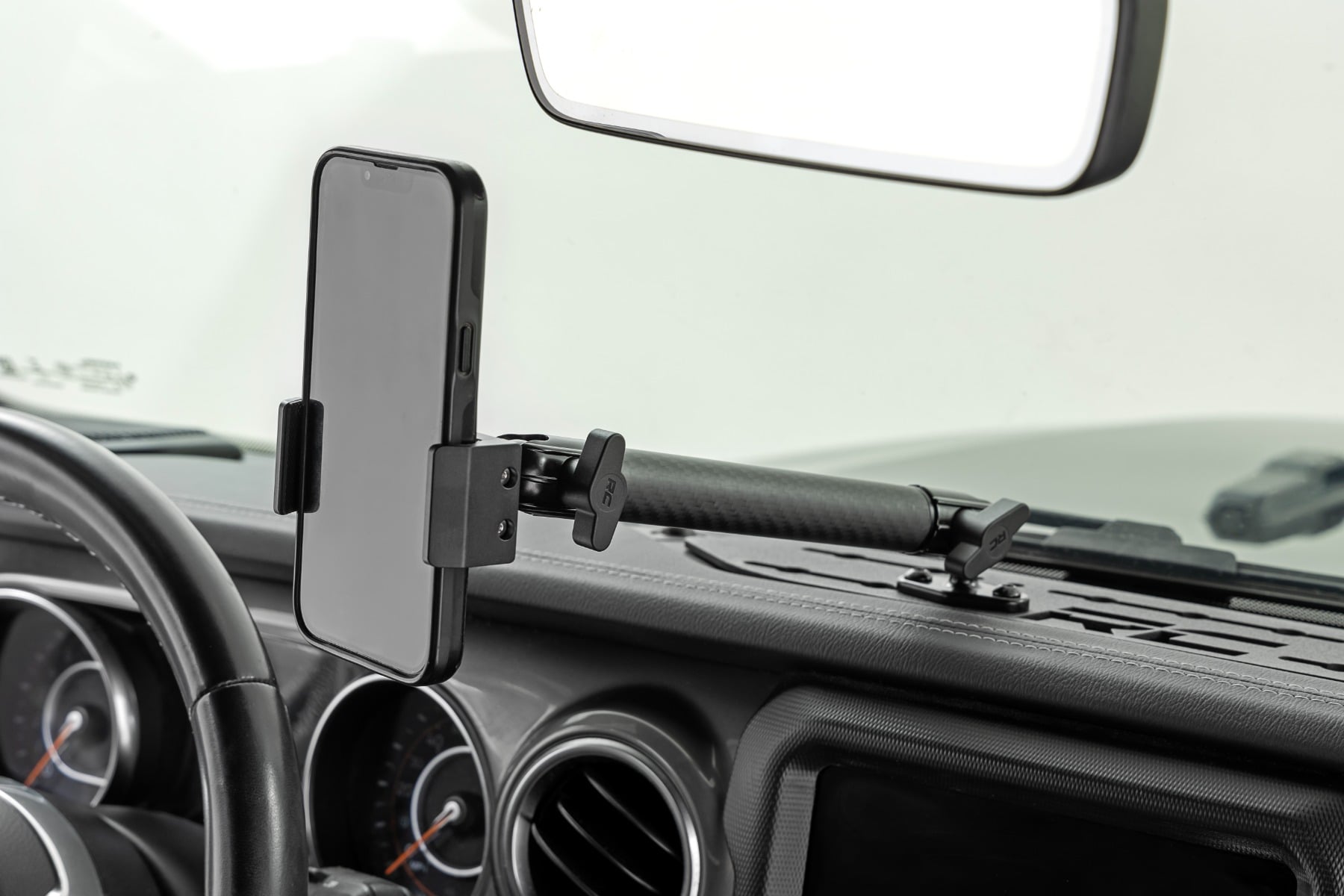 Dash Mount 8 Inch Mount Kit Jeep Gladiator JT/Wrangler JL 4WD (2018-2026) Rough Country