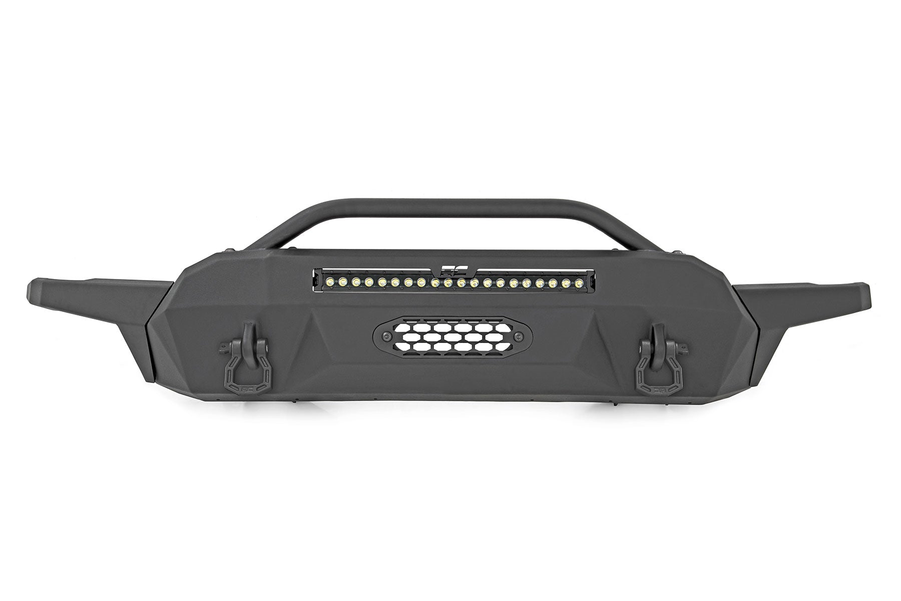 Front Bumper High Clearance Hybrid 20 Inch Black DRL LED Toyota Tacoma (16-23) Rough Country