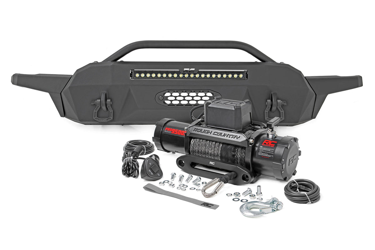 Front Bumper Hybrid 20 Inch Black LED 95000S Toyota Tacoma 2WD/4WD (16-23) Rough Country
