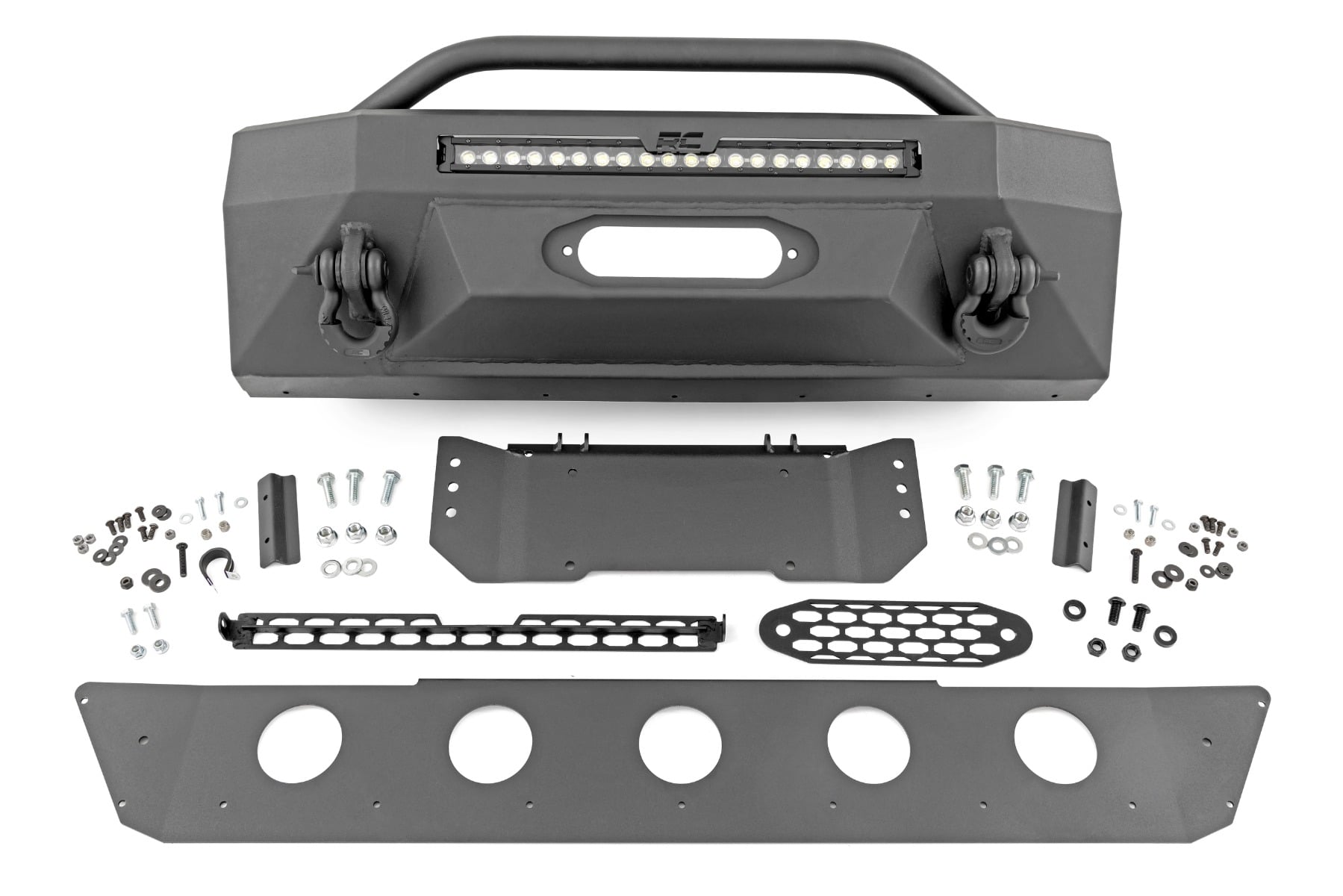 Front Bumper Hybrid 20 Inch Black DRL Toyota 4Runner 2WD/4WD (2014-2024) Rough Country