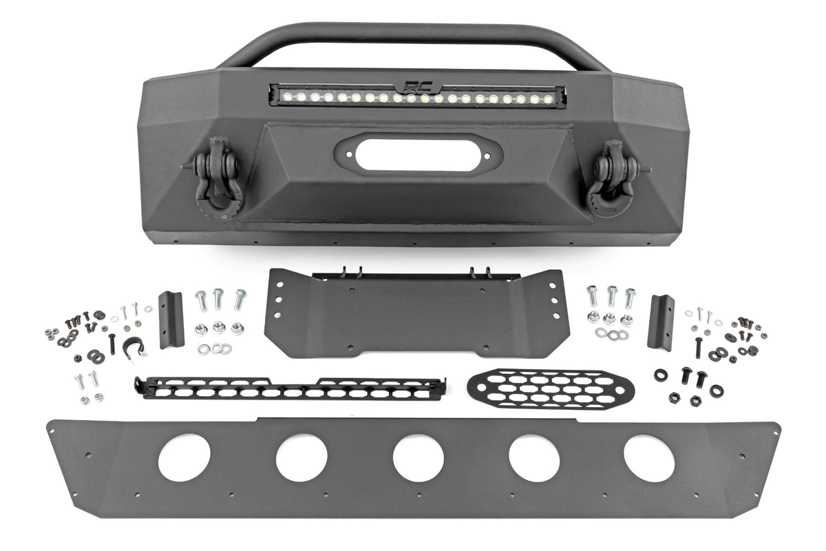 Front Bumper Hybrid 20 Inch Black LED Amber Toyota 4Runner 2WD/4WD (14-24) Rough Country